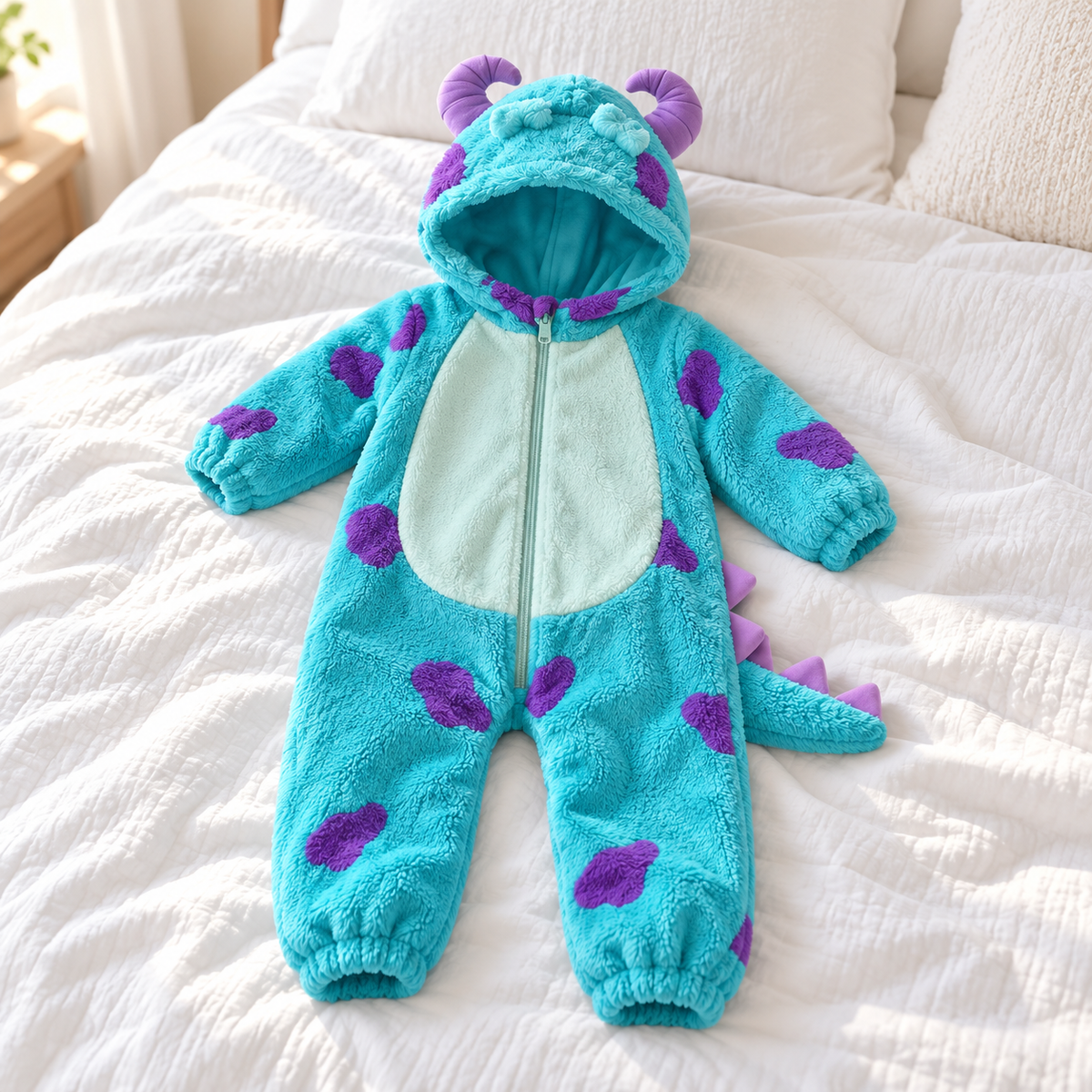 Baby Monster Plush Onesie – Warm All Winter, Easy Zip