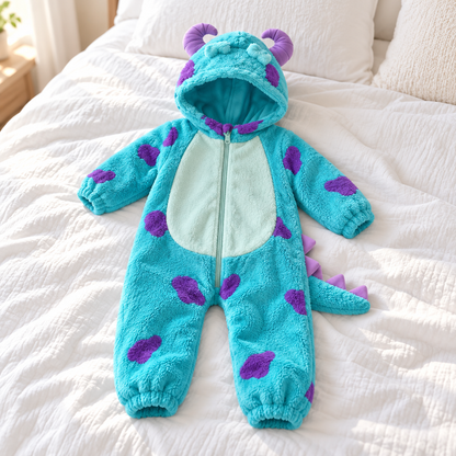 Baby Monster Plush Onesie – Warm All Winter, Easy Zip