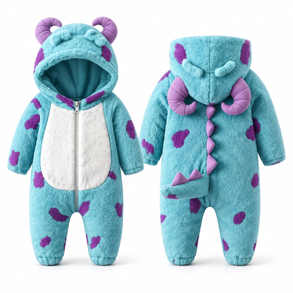 Baby Monster Plush Onesie – Warm All Winter, Easy Zip